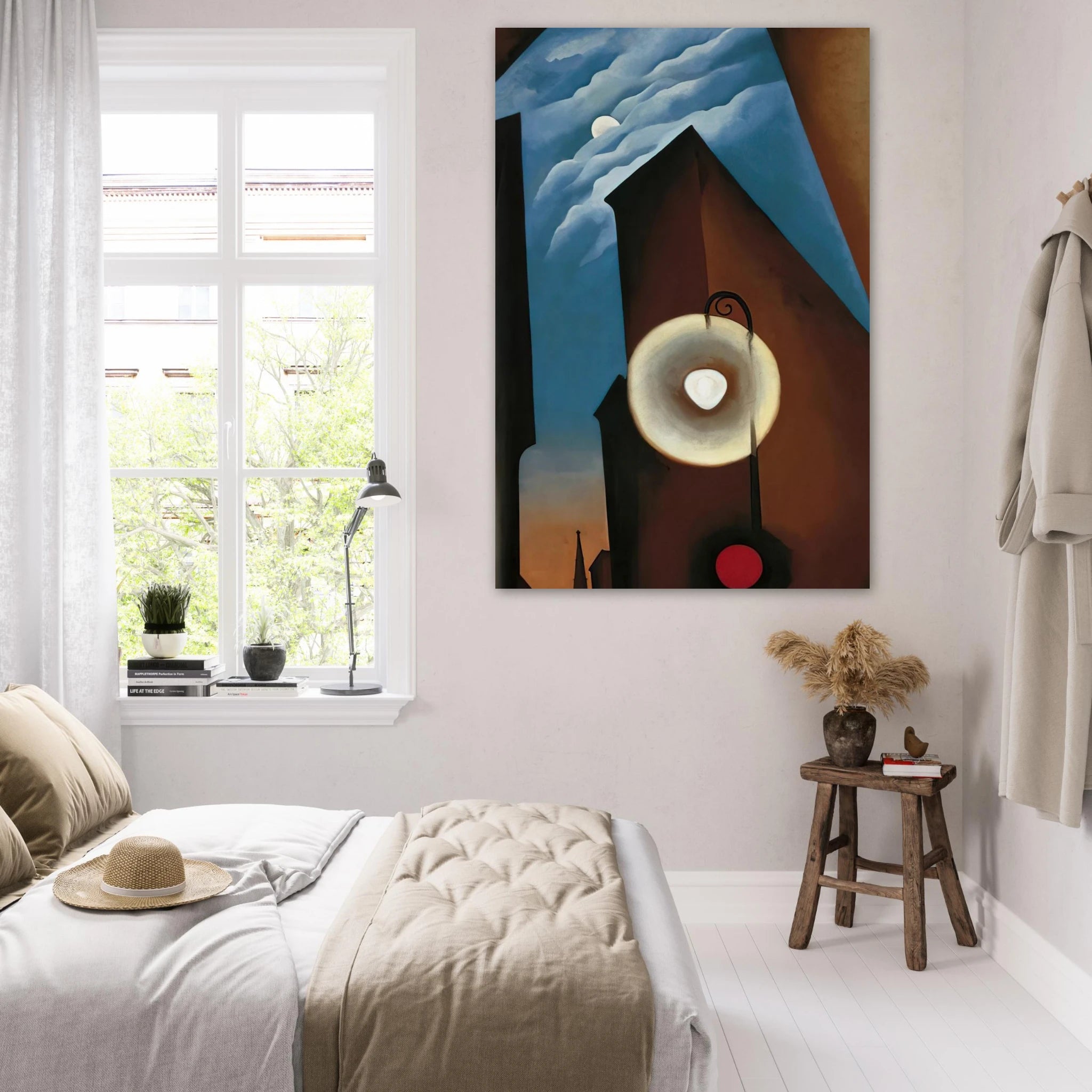 New York with Moon Poster | Georgia O'Keeffe Poster | Georgia O Keeffe Prints