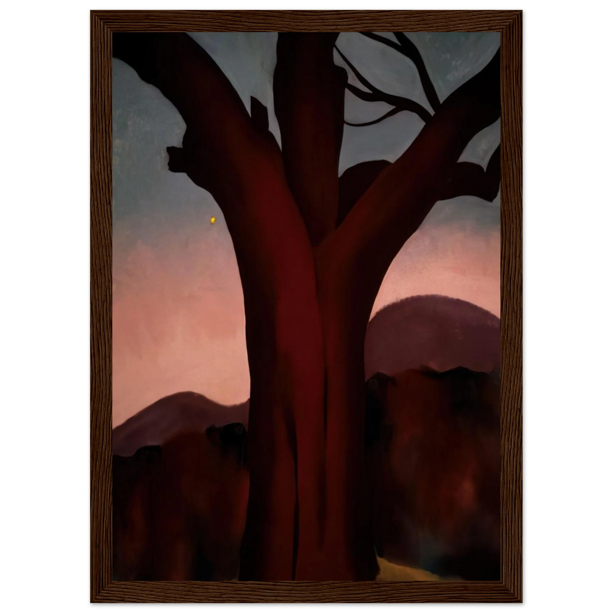 Autumn Trees - Chestnut Tree Framed Poster | Georgia O'Keeffe Framed Prints Wall Art | Georgia O Keeffe Prints