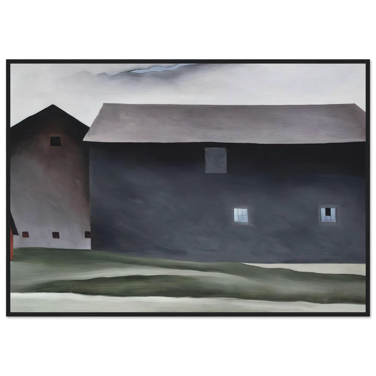 Lake George Barns Framed Poster | Georgia O'Keeffe Framed Prints Wall Art | Georgia O Keeffe Prints