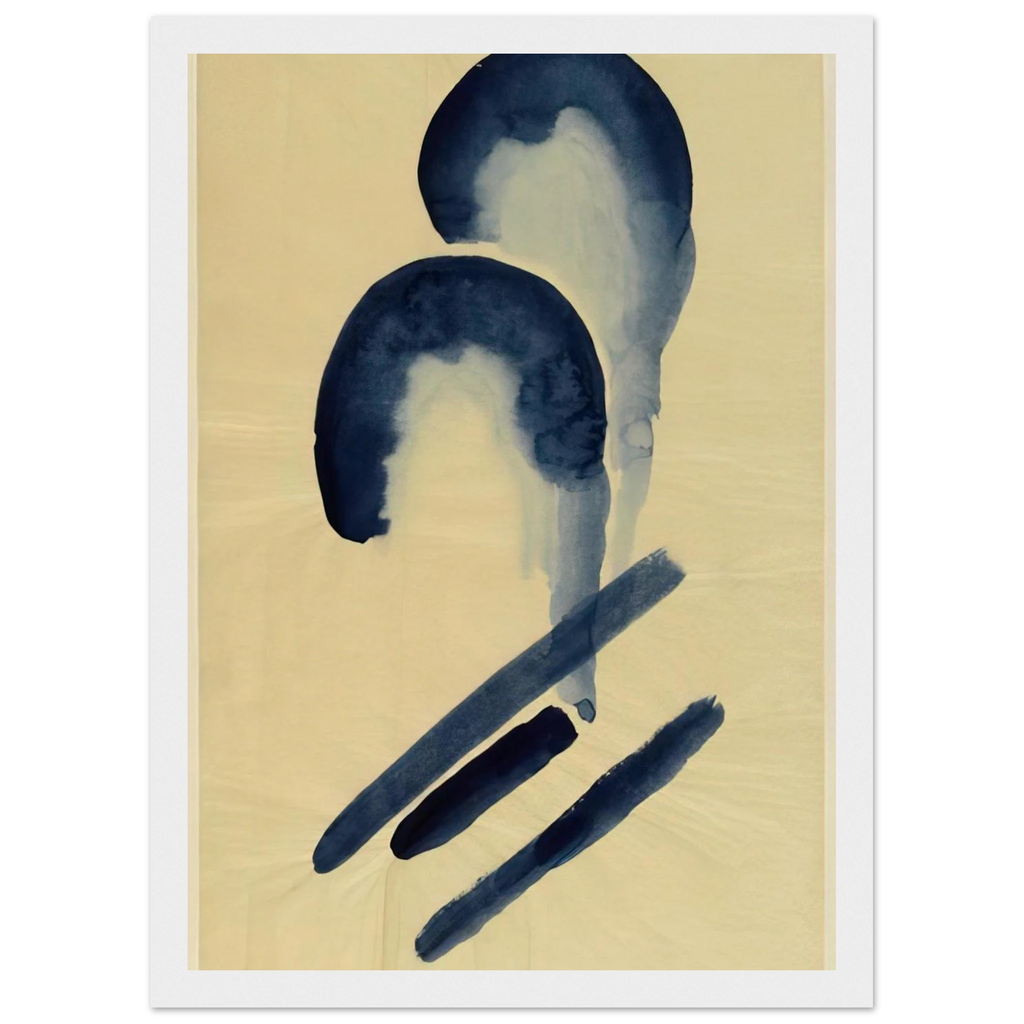 Blue-04 Framed Poster | Georgia O'Keeffe Framed Prints Wall Art | Georgia O Keeffe Prints