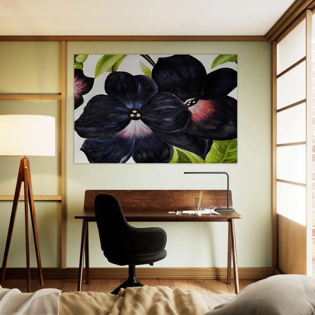 Black and Purple Petunias Poster | Georgia O'Keeffe Poster | Georgia O Keeffe Prints