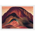 Rust Red Hills Framed Poster | Georgia O'Keeffe Framed Prints Wall Art | Georgia O Keeffe Prints