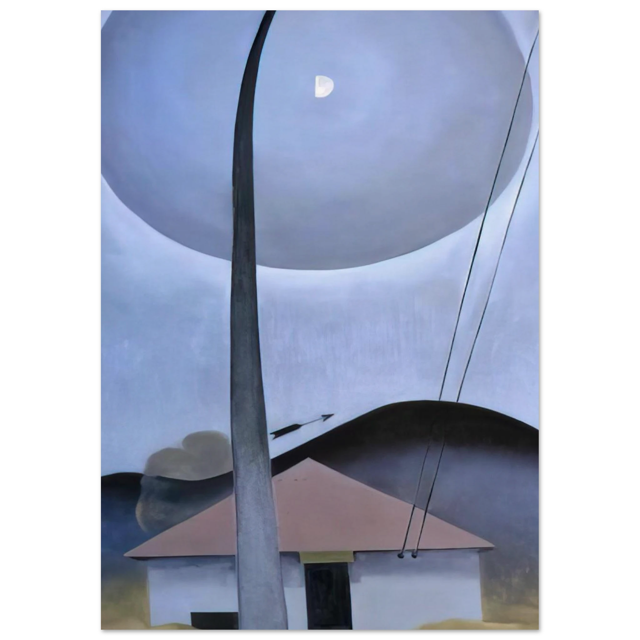 Little House with Flagpole Poster | Georgia O'Keeffe Poster | Georgia O Keeffe Prints