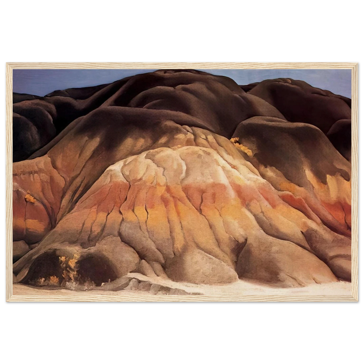 Grey Hills Framed Poster | Georgia O'Keeffe Framed Prints Wall Art | Georgia O Keeffe Prints
