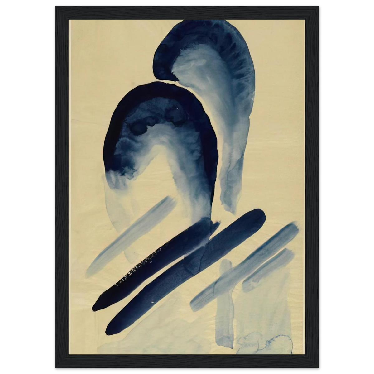 Blue-03 Framed Poster | Georgia O'Keeffe Framed Prints Wall Art | Georgia O Keeffe Prints