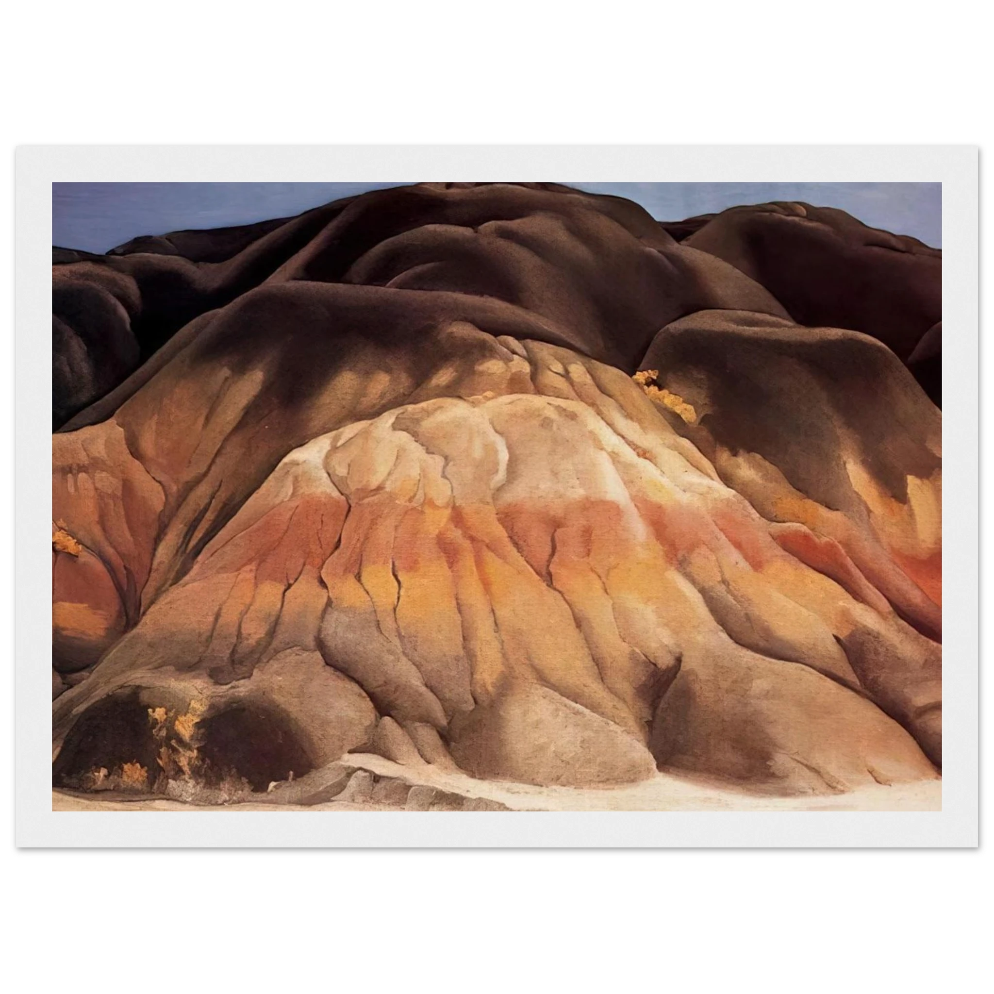 Grey Hills Framed Poster | Georgia O'Keeffe Framed Prints Wall Art | Georgia O Keeffe Prints