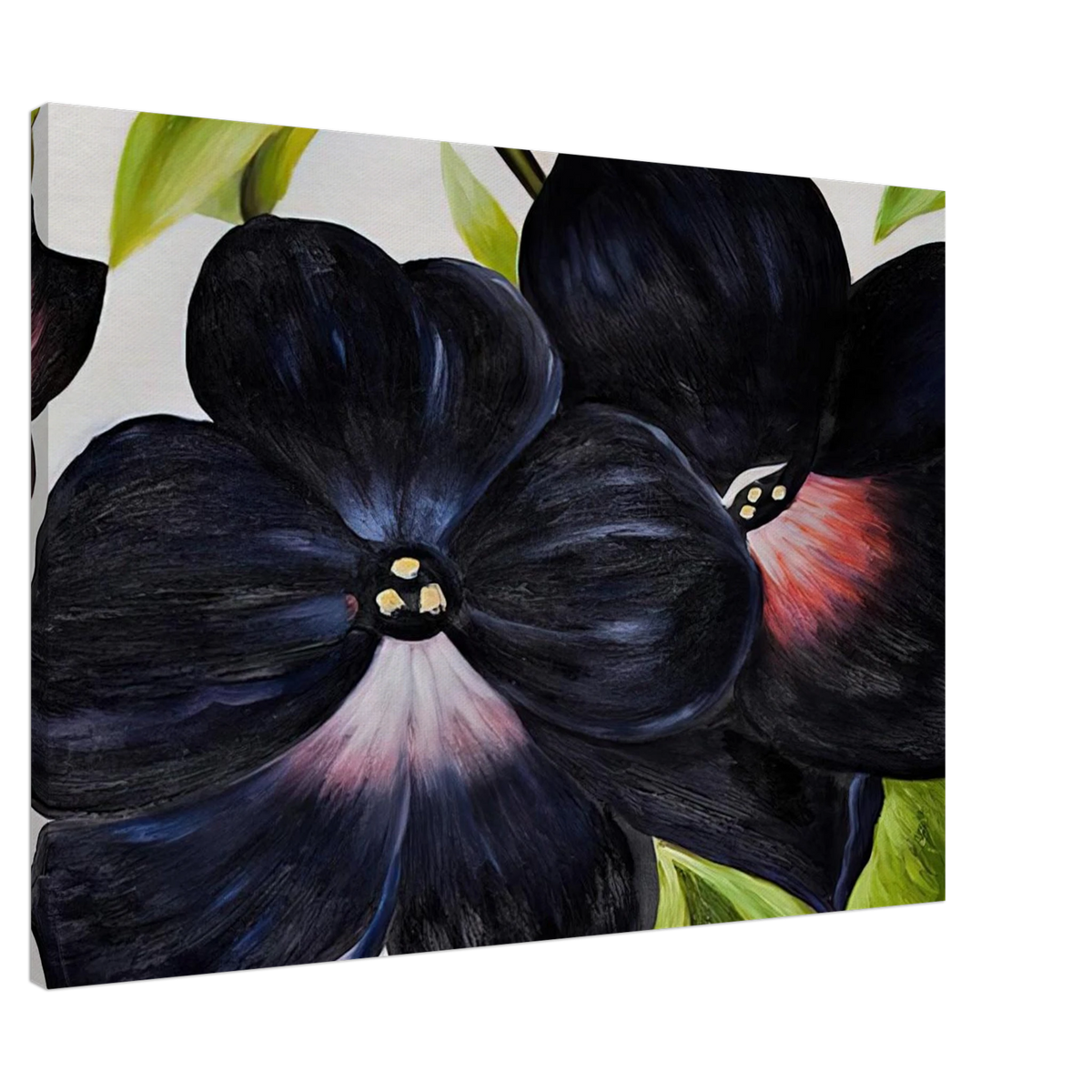 Black and Purple Petunias Canvas | Georgia O'Keeffe Canvas | Georgia O Keeffe Prints