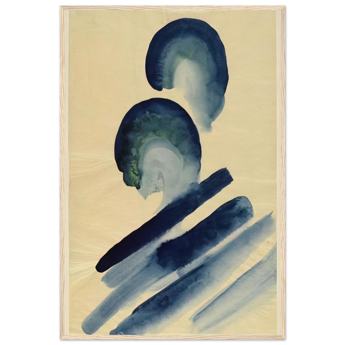 Blue-02 Framed Poster | Georgia O'Keeffe Framed Prints Wall Art | Georgia O Keeffe Prints