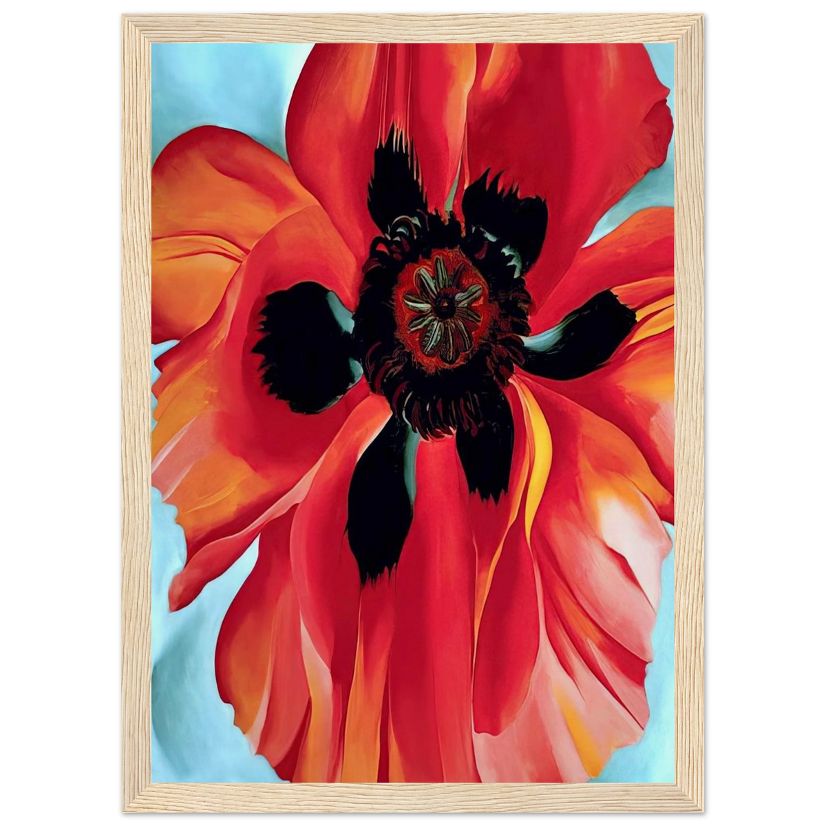 Red Poppy VI Framed Poster | Georgia O'Keeffe Framed Prints Wall Art | Georgia O Keeffe Prints