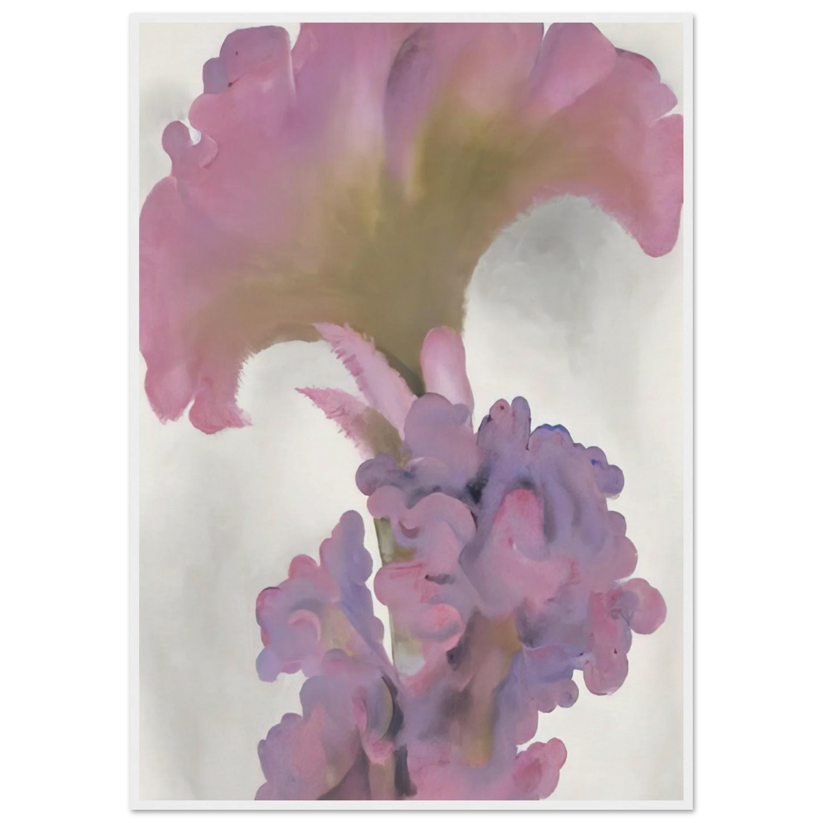 Coxcomb Framed Poster | Georgia O'Keeffe Framed Prints Wall Art | Georgia O Keeffe Prints