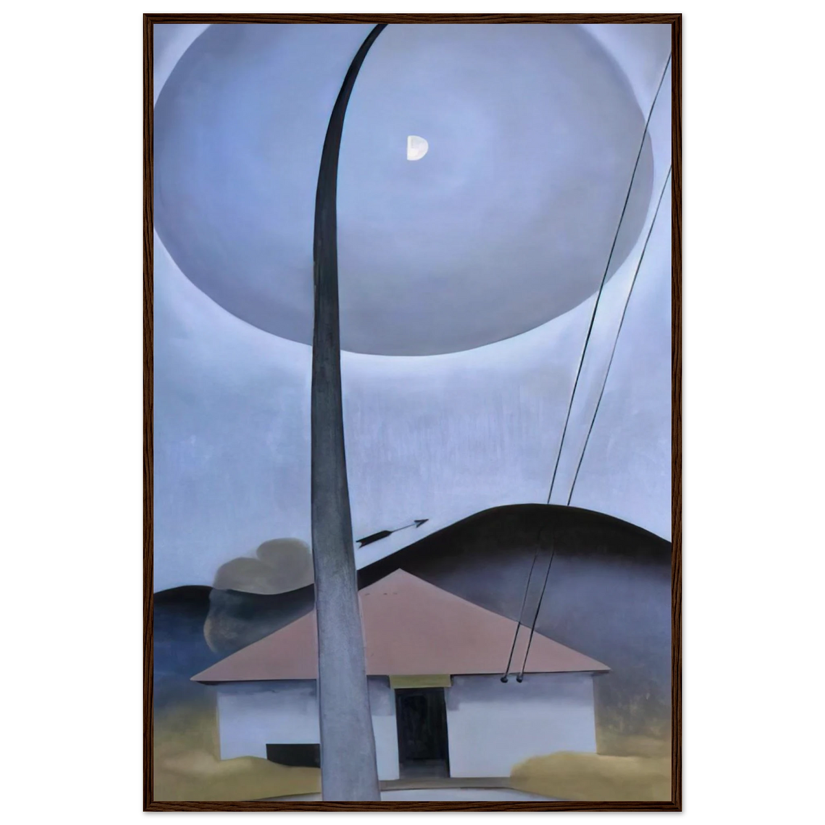 Little House with Flagpole Framed Poster | Georgia O'Keeffe Framed Prints Wall Art | Georgia O Keeffe Prints