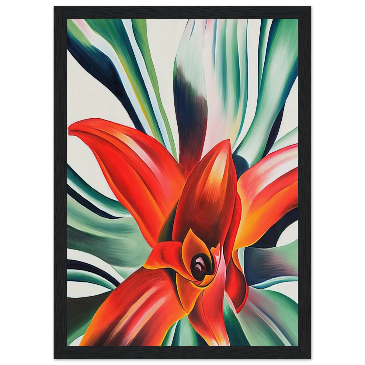 Leaves of a Plant Framed Poster | Georgia O'Keeffe Framed Prints Wall Art | Georgia O Keeffe Prints