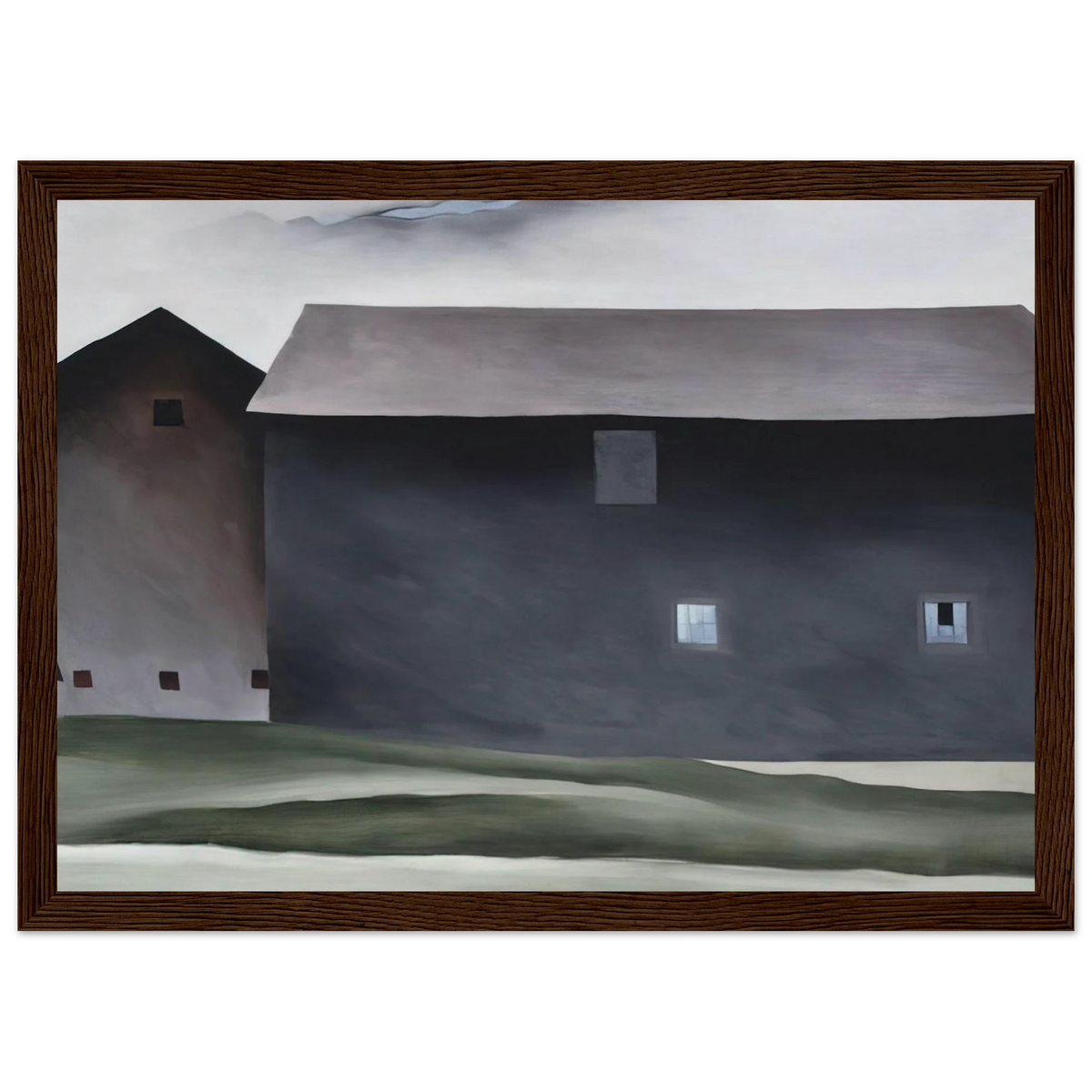 Lake George Barns Framed Poster | Georgia O'Keeffe Framed Prints Wall Art | Georgia O Keeffe Prints