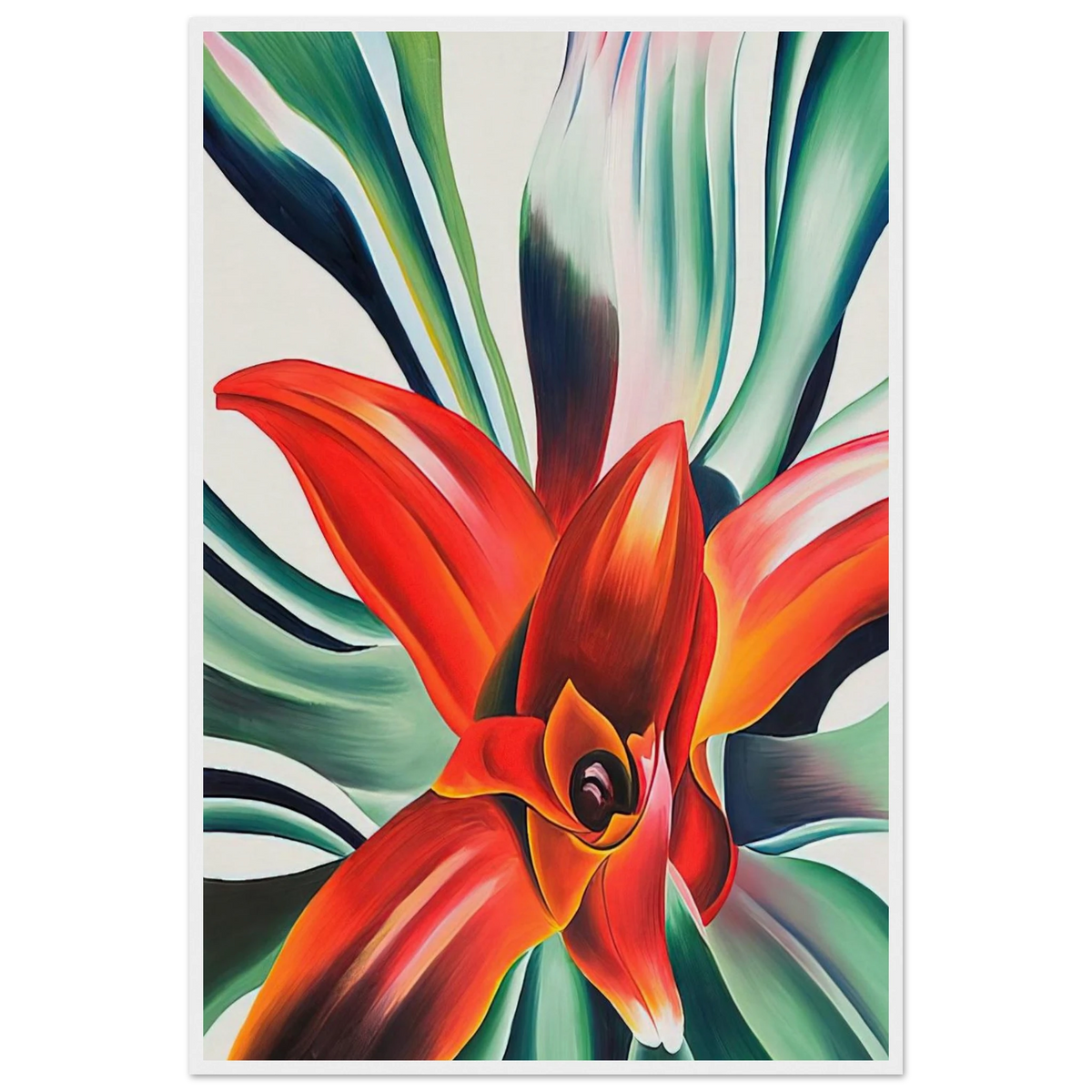 Leaves of a Plant Framed Poster | Georgia O'Keeffe Framed Prints Wall Art | Georgia O Keeffe Prints