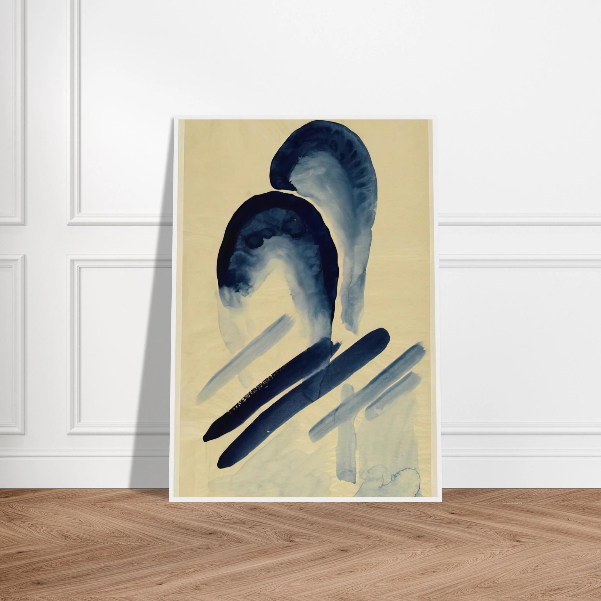 Blue-03 Framed Poster | Georgia O'Keeffe Framed Prints Wall Art | Georgia O Keeffe Prints