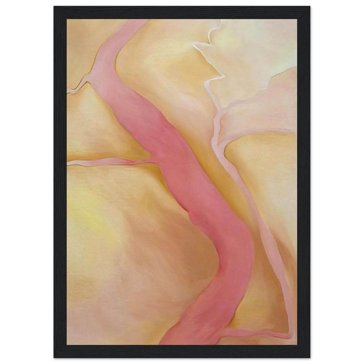 It Was Yellow and Pink II Framed Poster | Georgia O'Keeffe Framed Prints Wall Art | Georgia O Keeffe Prints