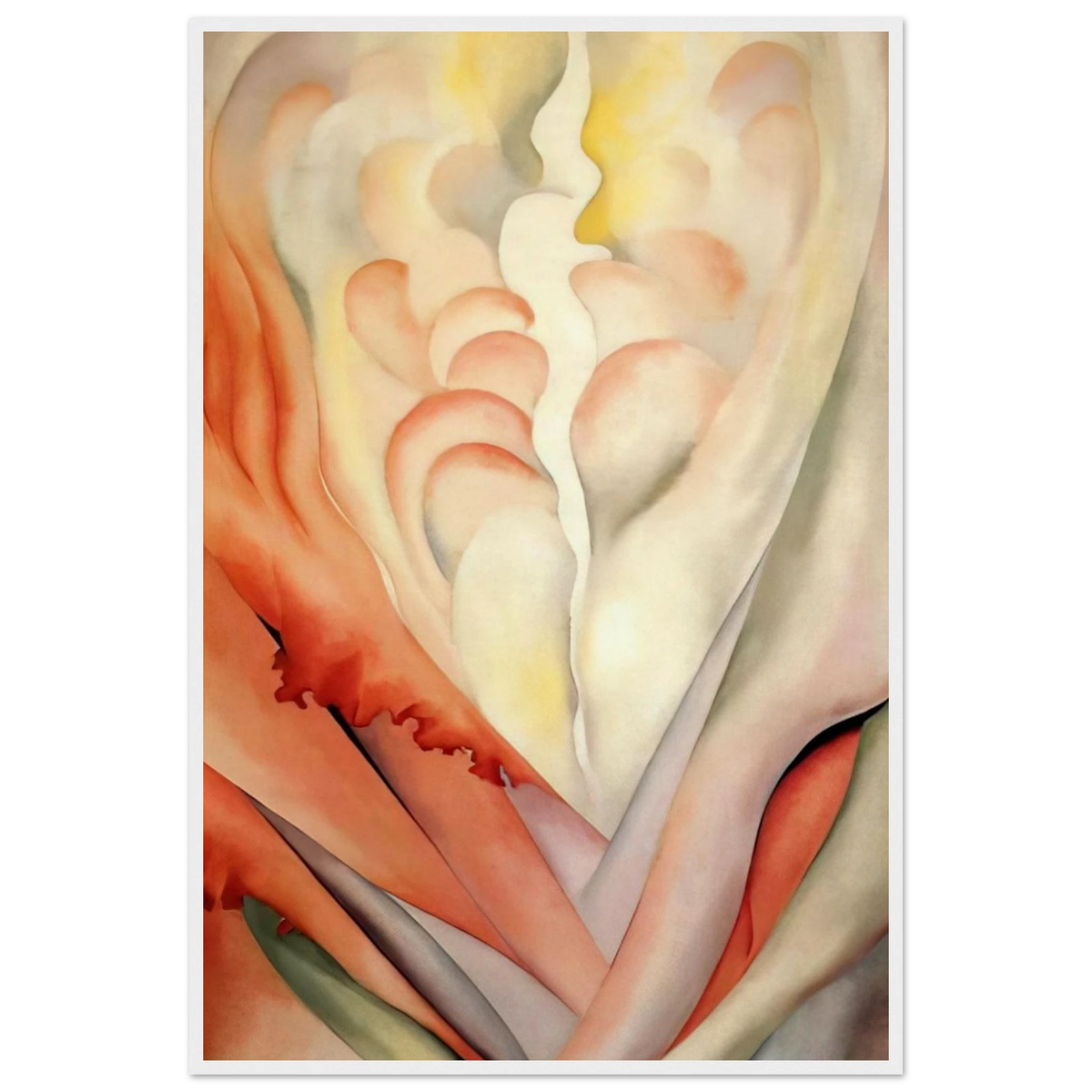 Flower Abstraction Framed Poster | Georgia O'Keeffe Framed Prints Wall Art | Georgia O Keeffe Prints