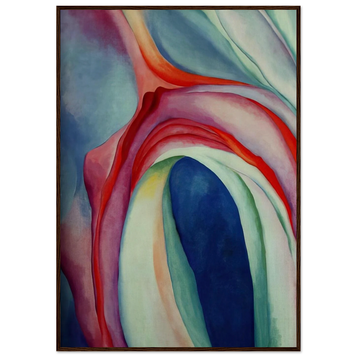 Music Pink and Blue II Framed Poster | Georgia O'Keeffe Framed Prints Wall Art | Georgia O Keeffe Prints