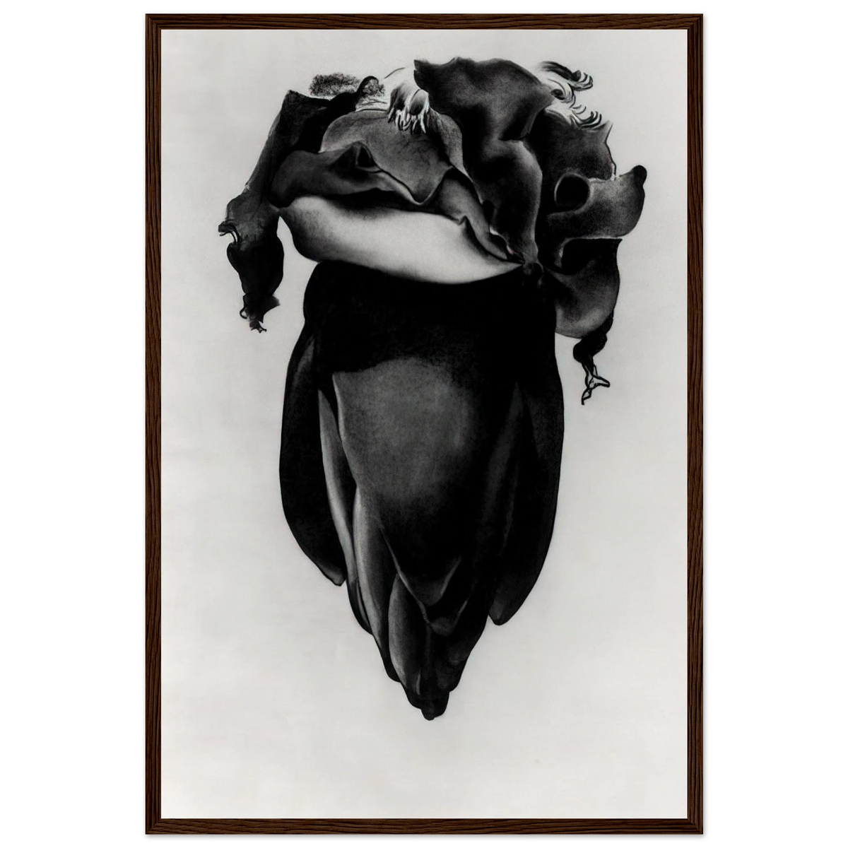 Banana Flower Framed Poster | Georgia O'Keeffe Framed Prints Wall Art | Georgia O Keeffe Prints