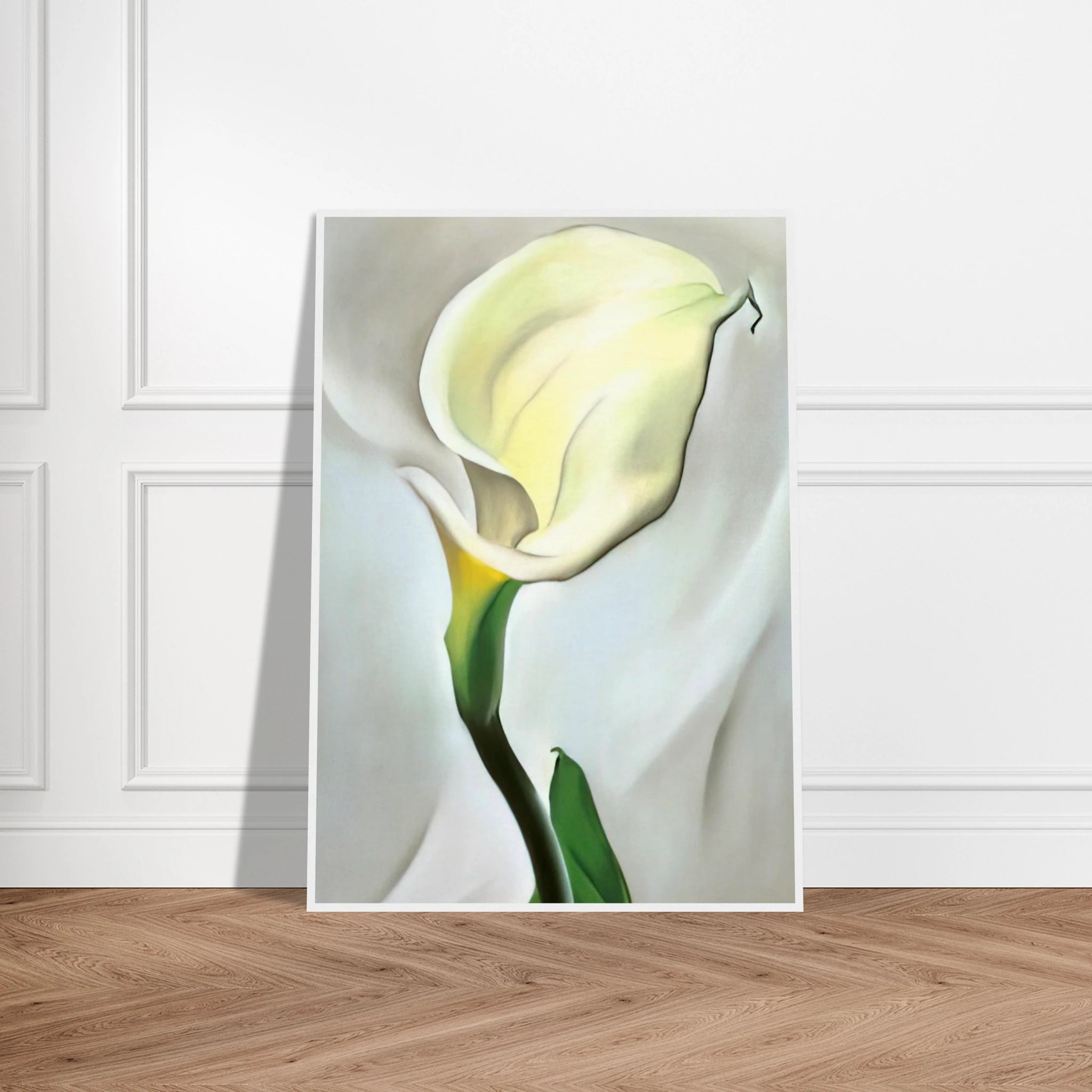 Calla Lily Turned Away Framed Poster | Georgia O'Keeffe Framed Prints Wall Art | Georgia O Keeffe Prints