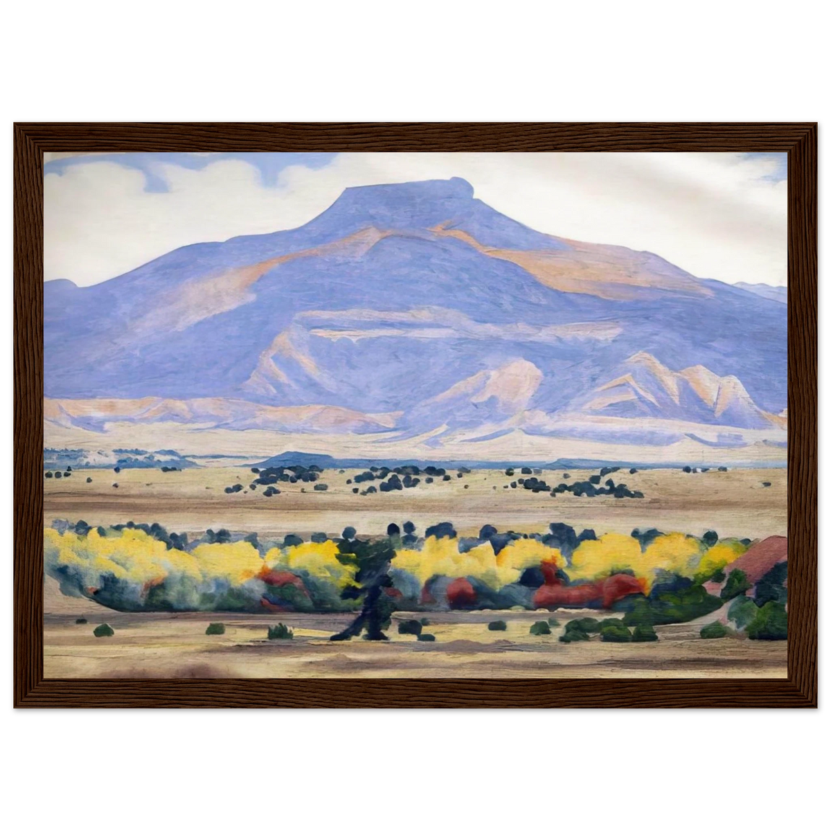 Pedernal Framed Poster | Georgia O'Keeffe Framed Prints Wall Art | Georgia O Keeffe Prints