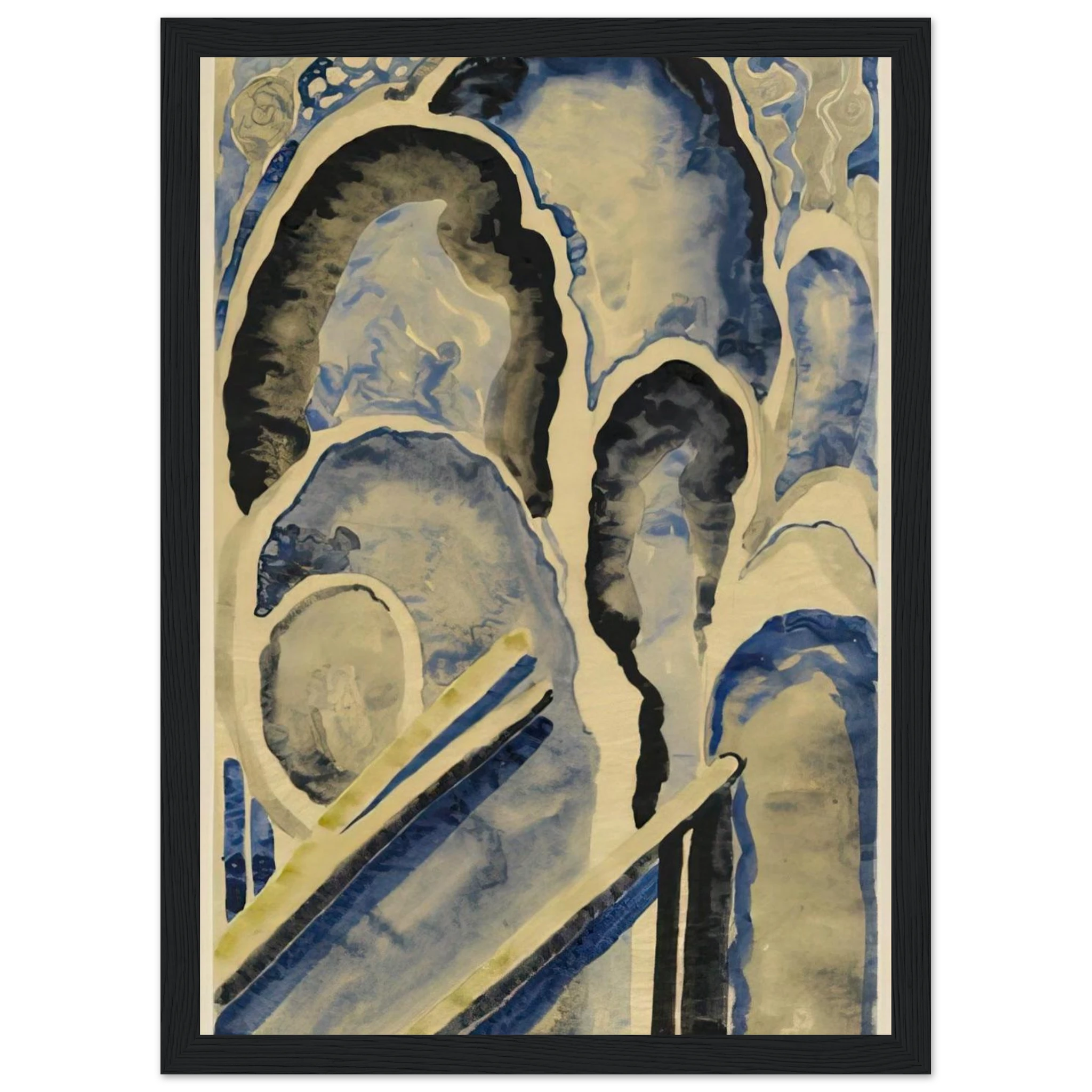 Blue-01 Framed Poster | Georgia O'Keeffe Framed Prints Wall Art | Georgia O Keeffe Prints