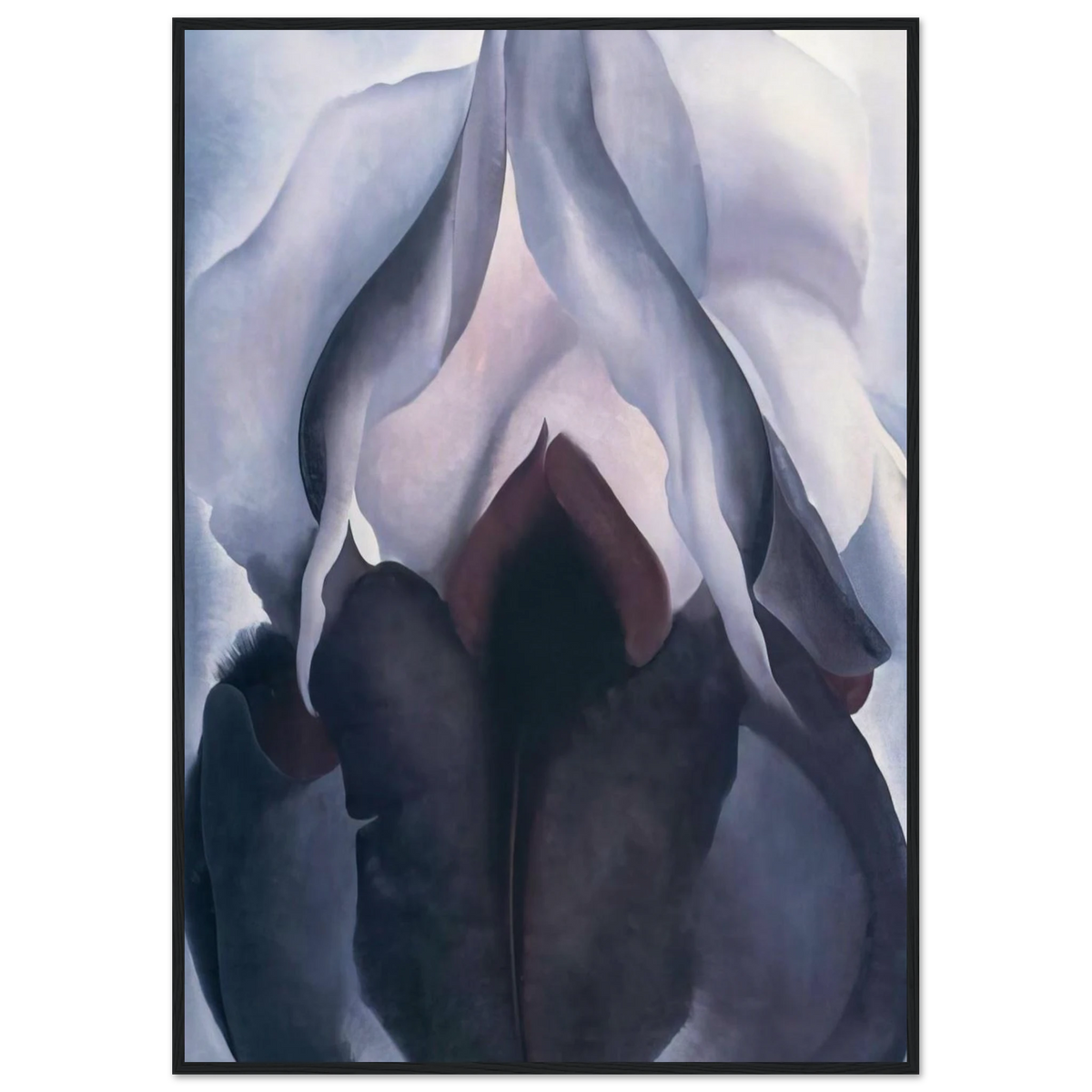 Black Iris III Framed Poster | Georgia O'Keeffe Framed Prints Wall Art | Georgia O Keeffe Prints