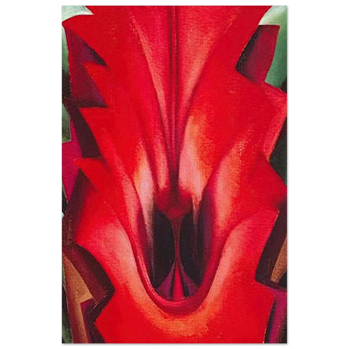 Inside Red Canna Poster | Georgia O'Keeffe Poster | Georgia O Keeffe Prints