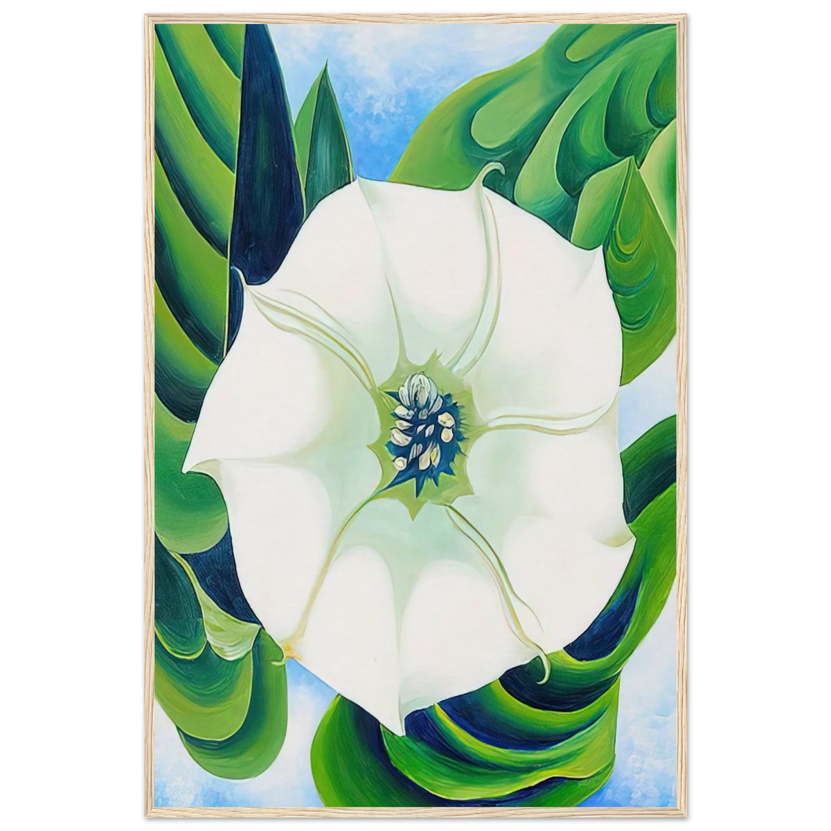 Jimson Weed Framed Poster | Georgia O'Keeffe Framed Prints Wall Art | Georgia O Keeffe Prints
