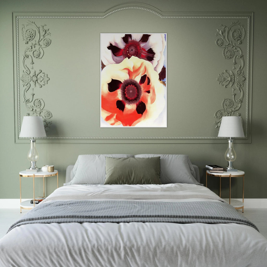 Poppies Framed Poster | Georgia O'Keeffe Framed Prints Wall Art | Georgia O Keeffe Prints