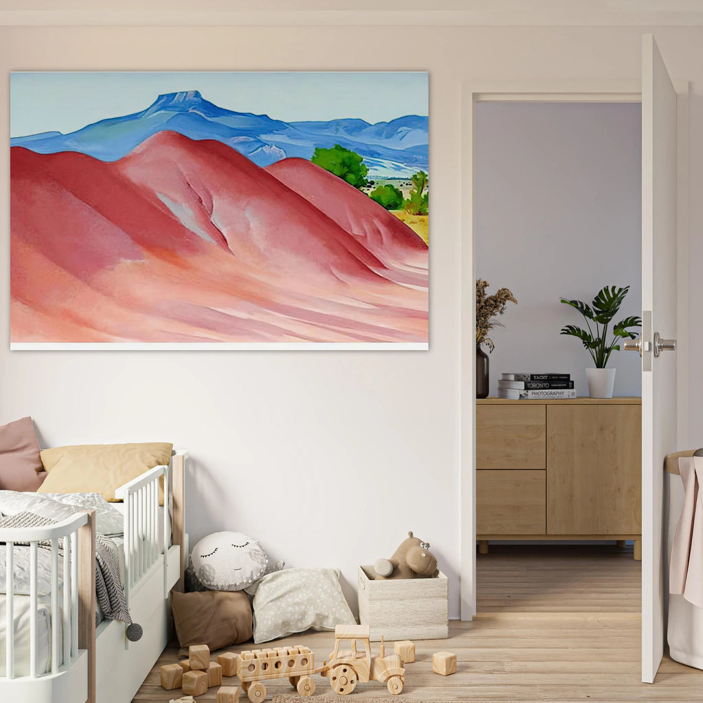 Red Hills and Pedernal Poster | Georgia O'Keeffe Poster | Georgia O Keeffe Prints