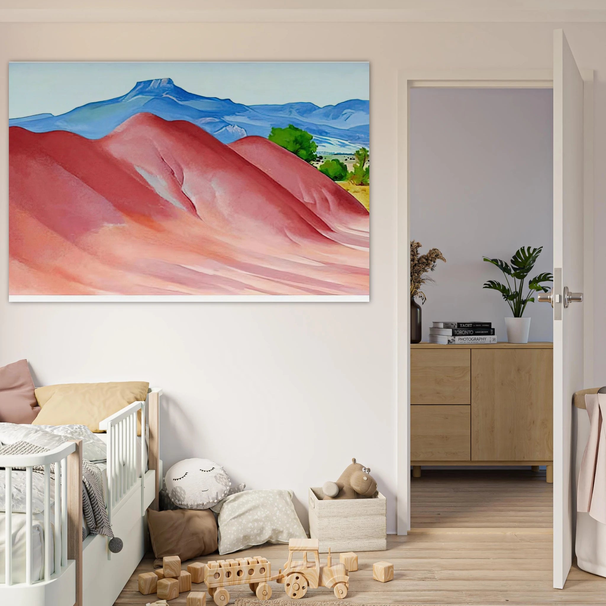 Red Hills and Pedernal Poster | Georgia O'Keeffe Poster | Georgia O Keeffe Prints