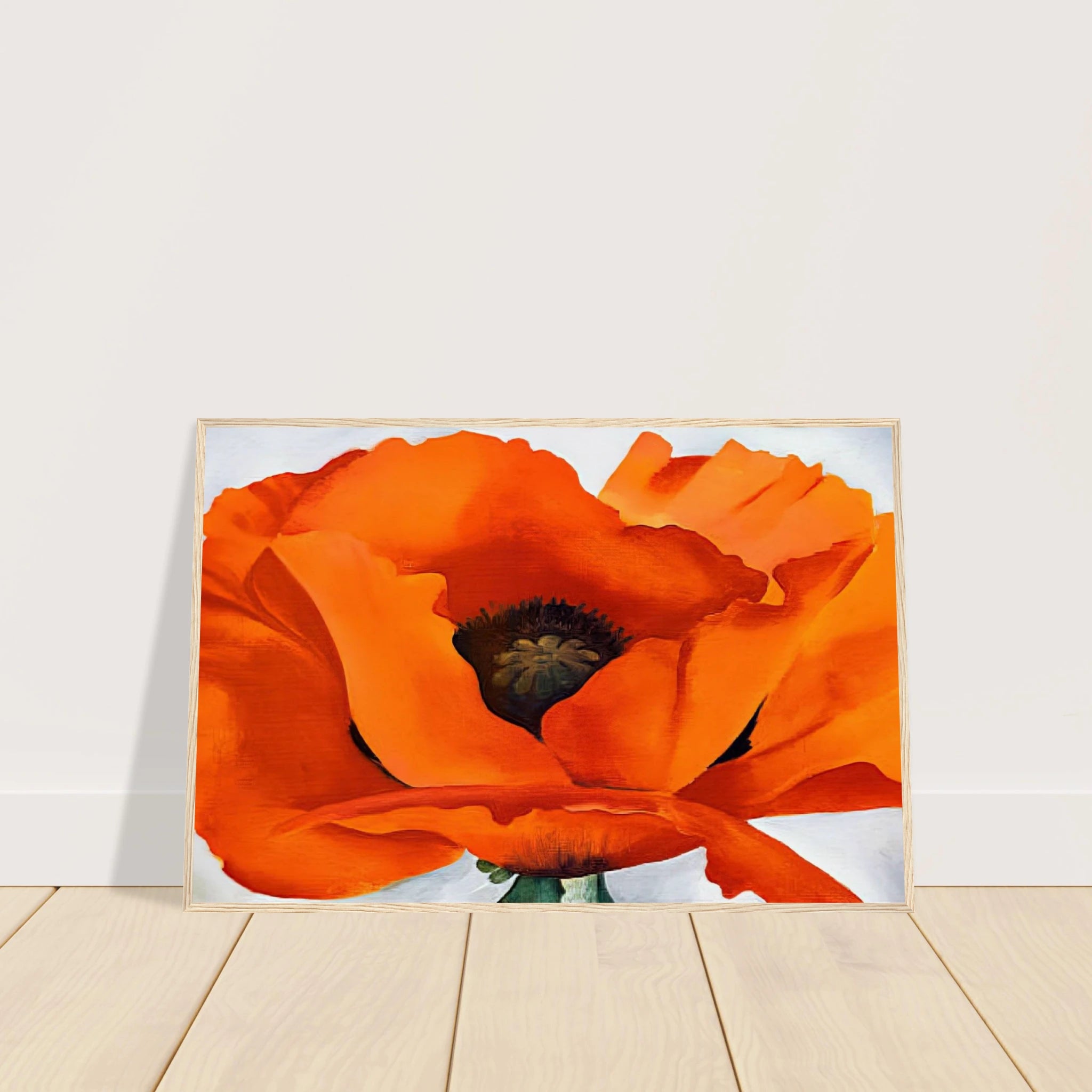 Red Poppy Framed Poster | Georgia O'Keeffe Framed Prints Wall Art | Georgia O Keeffe Prints