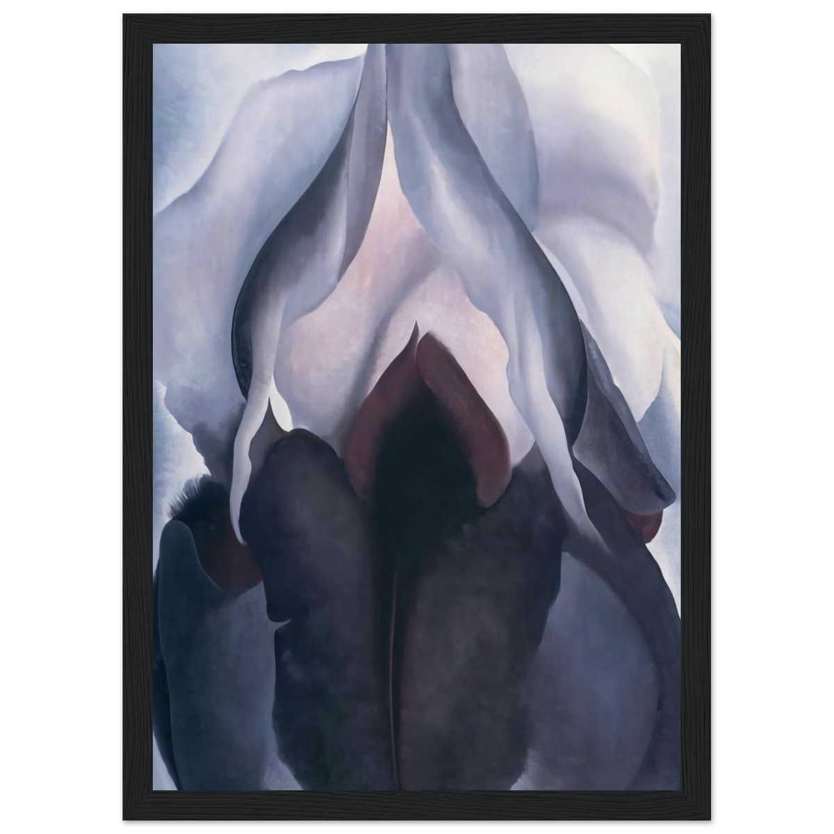 Black Iris III Framed Poster | Georgia O'Keeffe Framed Prints Wall Art | Georgia O Keeffe Prints
