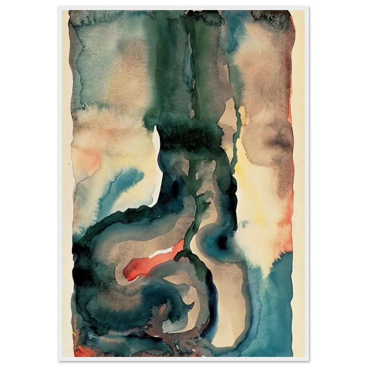Portrait No. III Framed Poster | Georgia O'Keeffe Framed Prints Wall Art | Georgia O Keeffe Prints