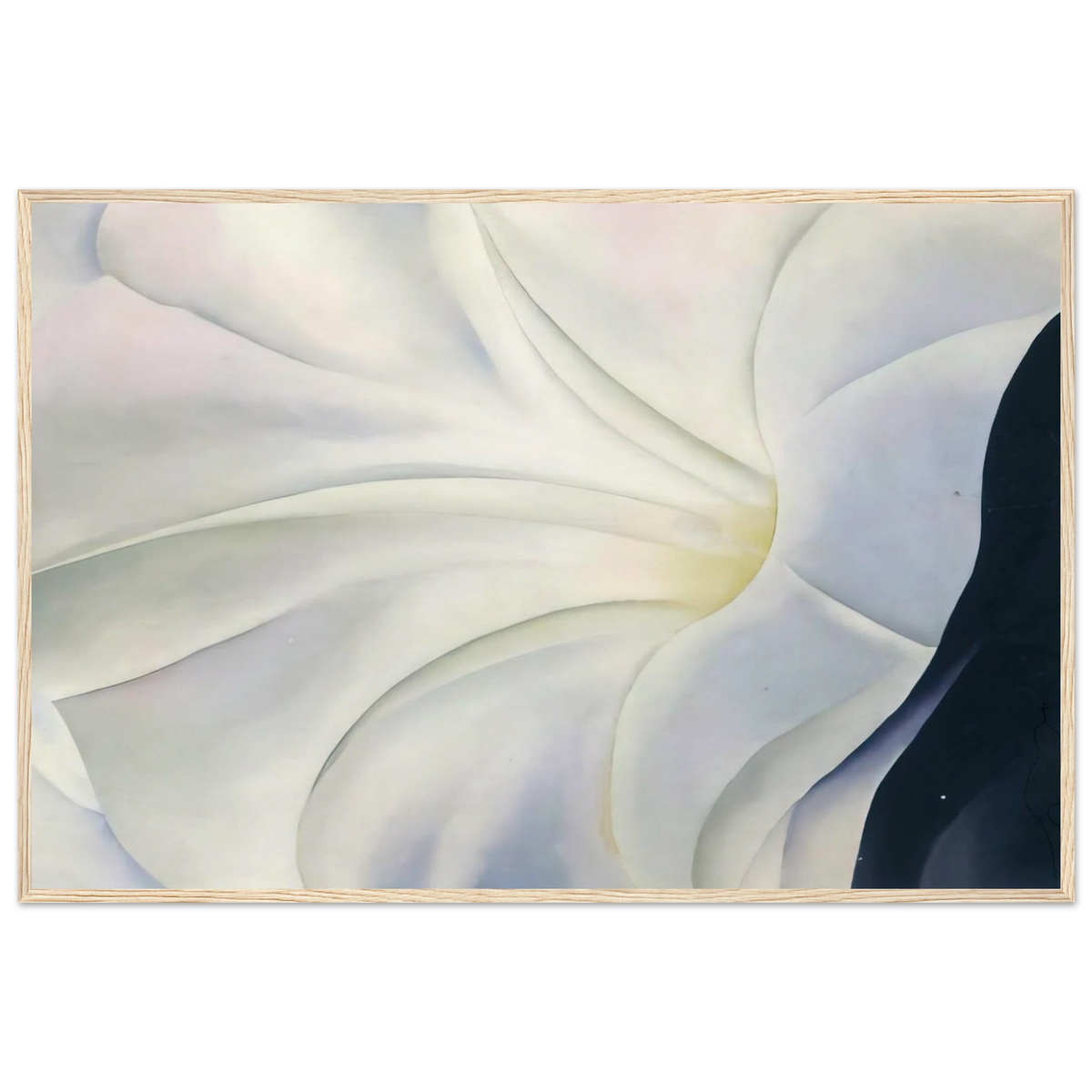 Morning Glory with Black Framed Poster | Georgia O'Keeffe Framed Prints Wall Art | Georgia O Keeffe Prints