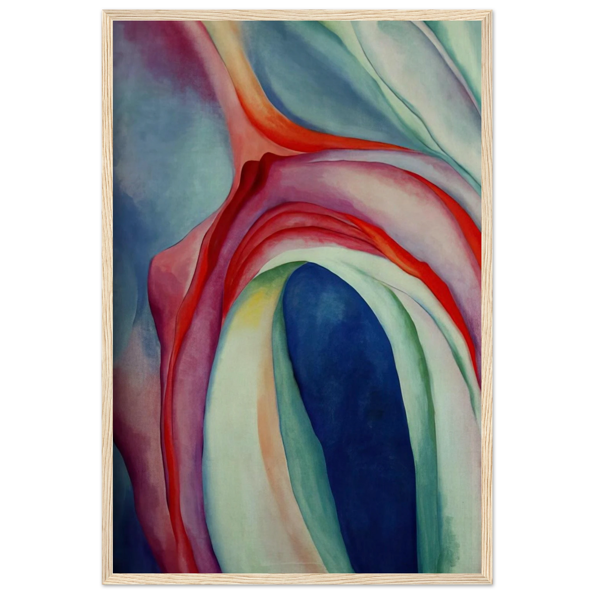 Music Pink and Blue II Framed Poster | Georgia O'Keeffe Framed Prints Wall Art | Georgia O Keeffe Prints