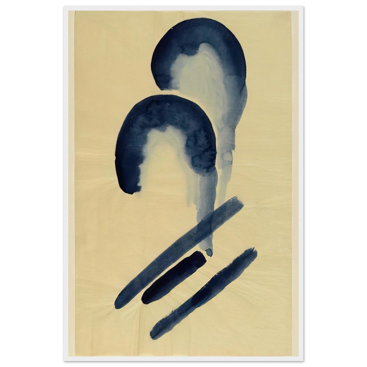 Blue-04 Framed Poster | Georgia O'Keeffe Framed Prints Wall Art | Georgia O Keeffe Prints