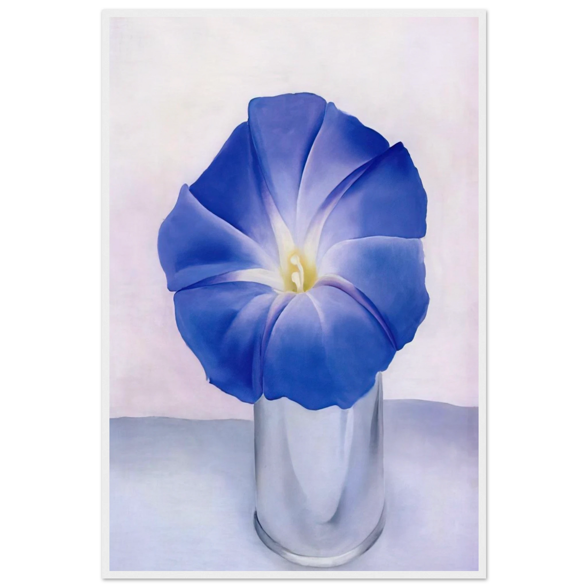 Blue Morning Glory Framed Poster | Georgia O'Keeffe Framed Prints Wall Art | Georgia O Keeffe Prints