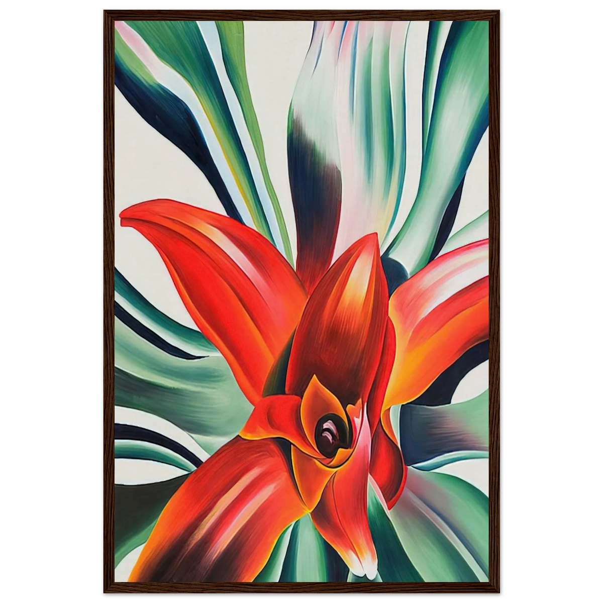 Leaves of a Plant Framed Poster | Georgia O'Keeffe Framed Prints Wall Art | Georgia O Keeffe Prints