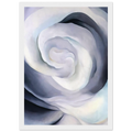 Abstraction White Rose Framed Poster | Georgia O'Keeffe Framed Prints Wall Art | Georgia O Keeffe Prints