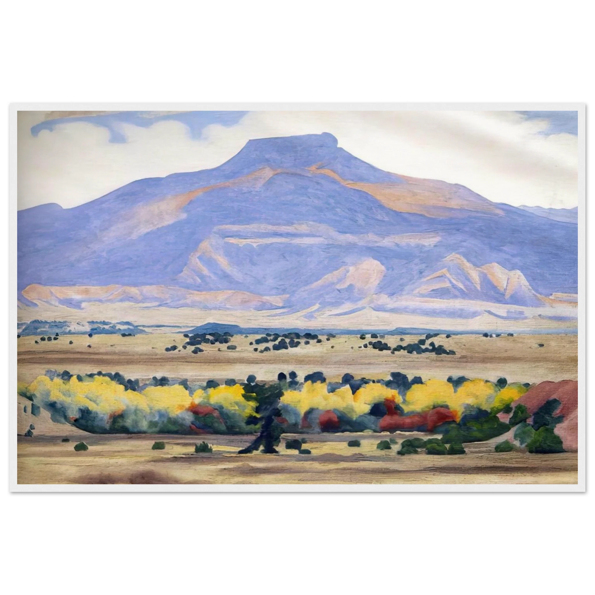 Pedernal Framed Poster | Georgia O'Keeffe Framed Prints Wall Art | Georgia O Keeffe Prints