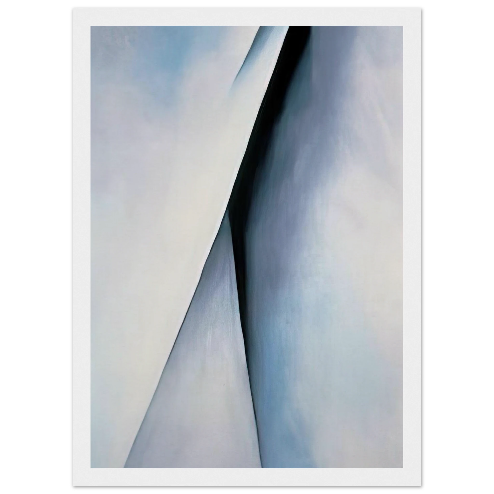 Abstraction White Framed Poster | Georgia O'Keeffe Framed Prints Wall Art | Georgia O Keeffe Prints
