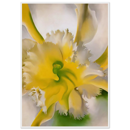 An Orchid Framed Poster | Georgia O'Keeffe Framed Prints Wall Art | Georgia O Keeffe Prints