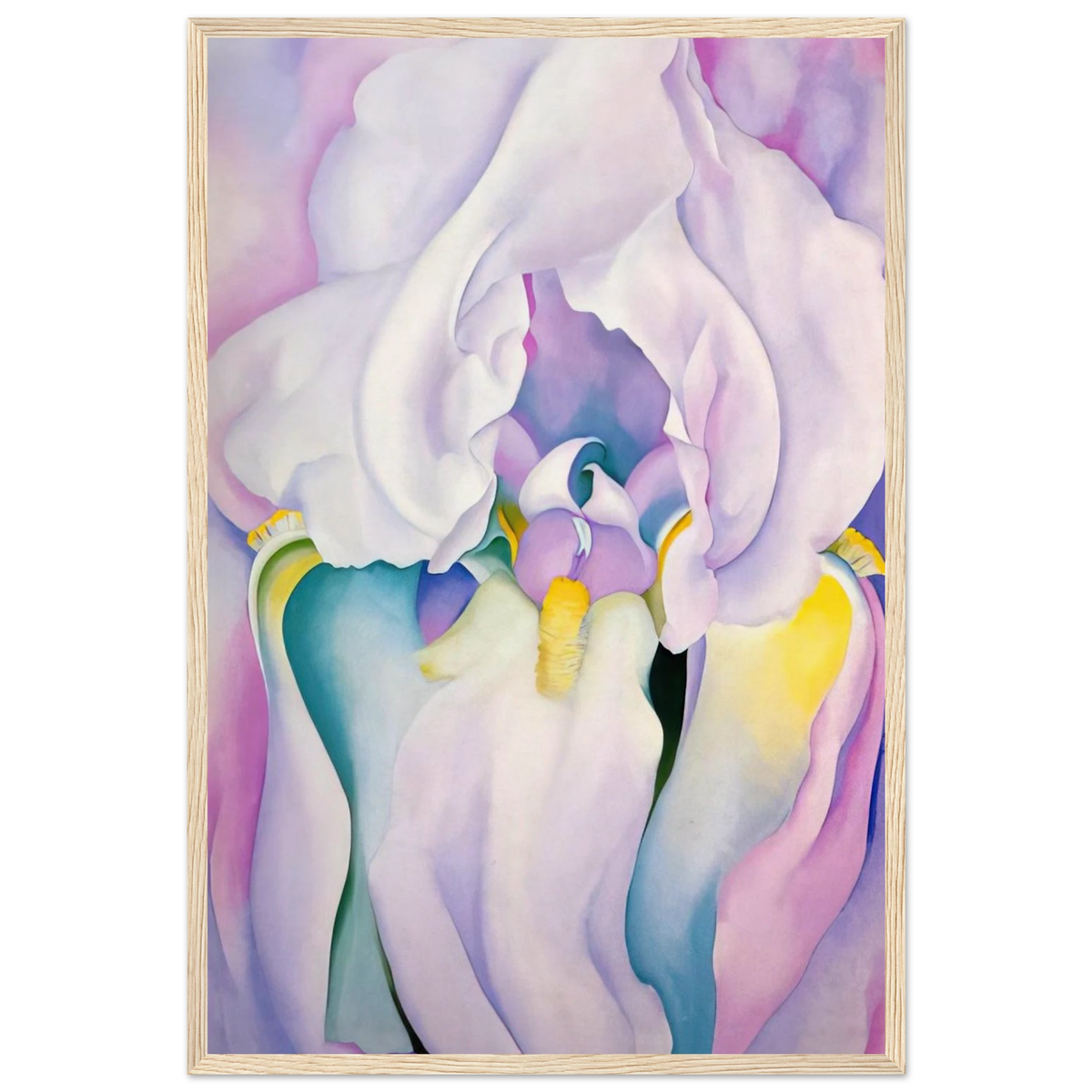 Light of Iris Framed Poster | Georgia O'Keeffe Framed Prints Wall Art | Georgia O Keeffe Prints