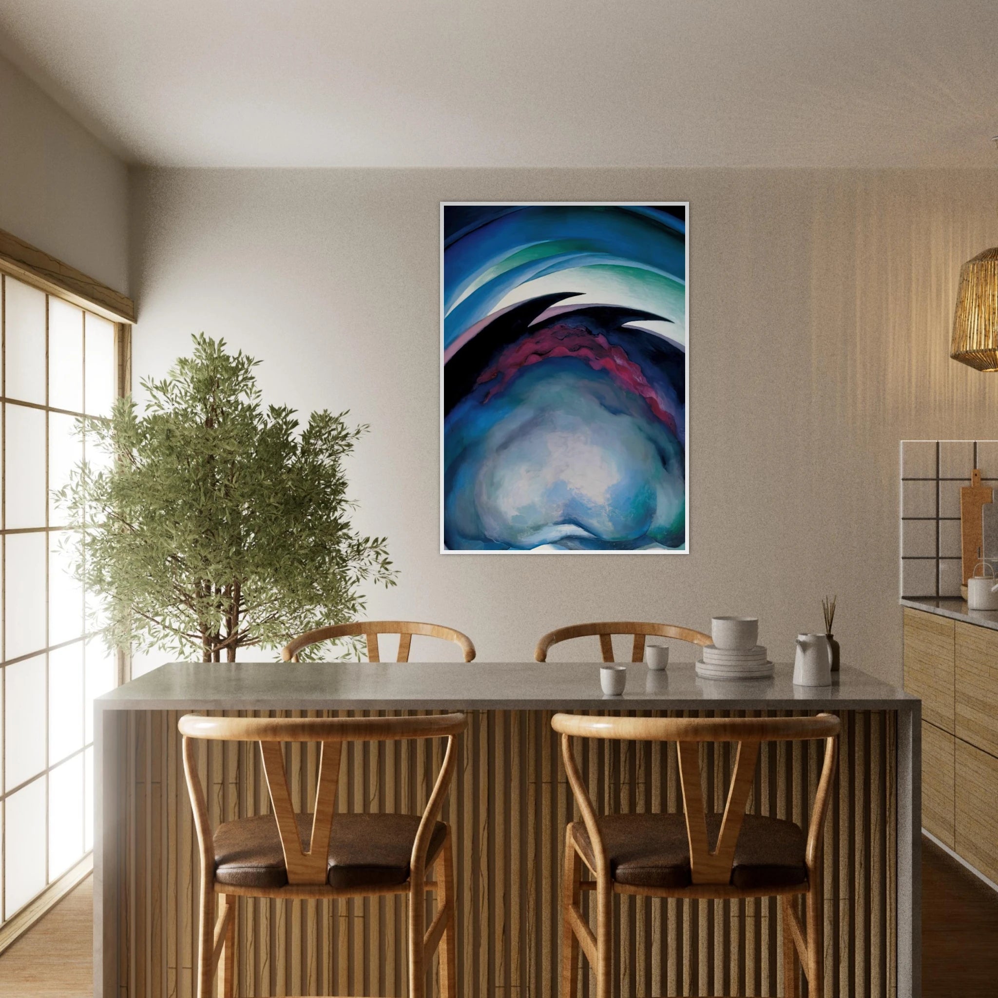 From the Plains I Framed Poster | Georgia O'Keeffe Framed Prints Wall Art | Georgia O Keeffe Prints