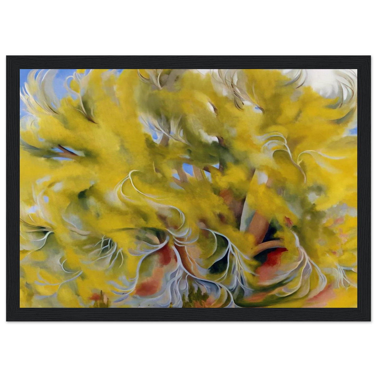 Cottonwood Tree in Spring Framed Poster | Georgia O'Keeffe Framed Prints Wall Art | Georgia O Keeffe Prints