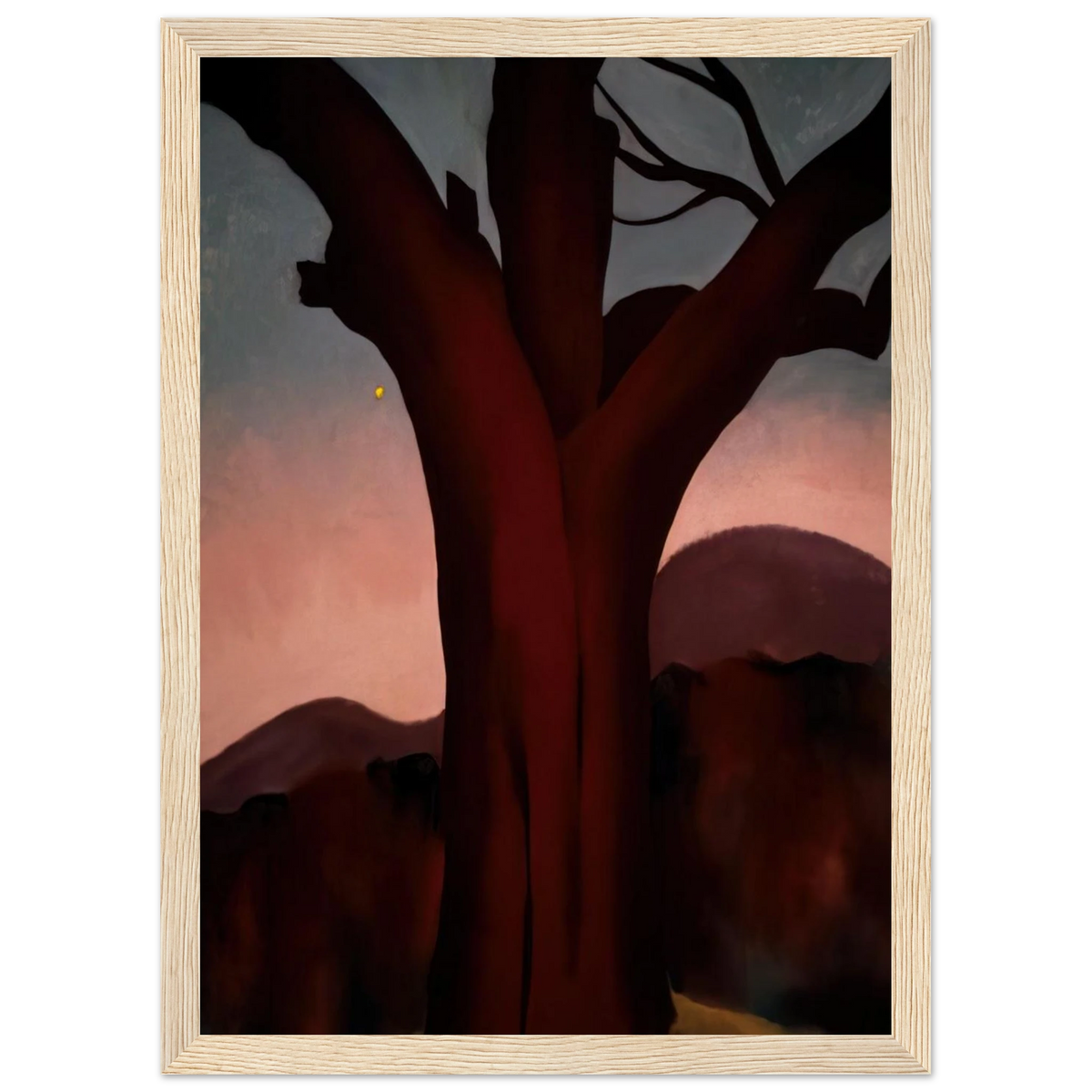 Autumn Trees - Chestnut Tree Framed Poster | Georgia O'Keeffe Framed Prints Wall Art | Georgia O Keeffe Prints