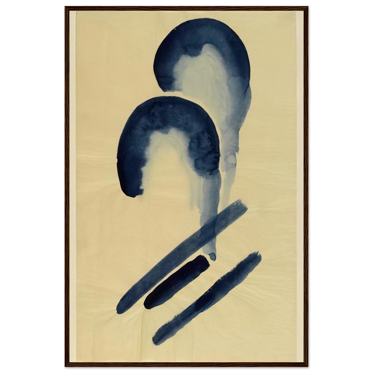 Blue-04 Framed Poster | Georgia O'Keeffe Framed Prints Wall Art | Georgia O Keeffe Prints