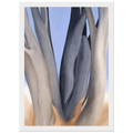 Dark Tree Trunks Framed Poster | Georgia O'Keeffe Framed Prints Wall Art | Georgia O Keeffe Prints